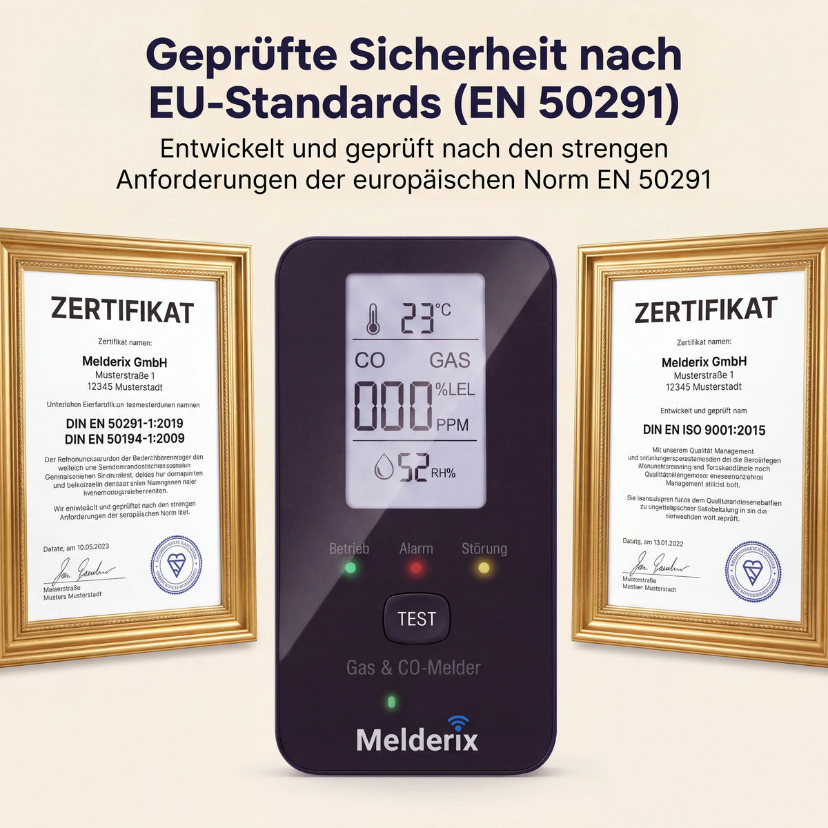 Melderix 4-in-1 CO-melder voor gezin & huisdieren